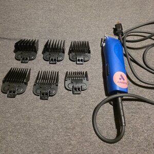 Andis Easy Clip Groom Detachable Blade Pet Clipper Kit, Blue
